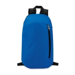 Backpack for hiking made of polyester royal blue colour