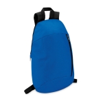 Backpack for hiking made of polyester royal blue colour second view