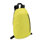 Backpack for hiking made of polyester lime colour second view