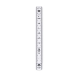 Flexible, folding, 1 meter ruler, for promotions white colour third view