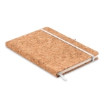 Notebook with cork cover for trade fairs and promotions, A5 white colour second view