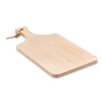 Traditional alder wood chopping board with handle and string wood colour