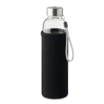 Borosilicate bottle, tea strainer, protective cover, 500 ml black colour second view