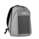 Laptop backpack with solar charger as promotional gift, 13'' black colour third main view