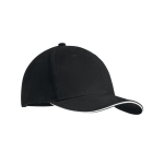 Baseball cap with 6 panels and Velcro closure white colour