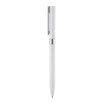 Exclusive metal ballpoint pen with touch pen white colour