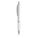 Budget pen for promoting your brand, black ink white colour