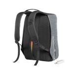 Exclusive anti-theft laptop backpack, 15.6” grey colour third view