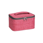 Toiletry bag for make-up utensils, lined inside red colour