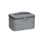 Toiletry bag for make-up utensils, lined inside grey colour