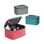 Toiletry bag for make-up utensils, lined inside various colours