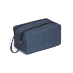 Modern toiletry bag for men with double zip, Urbanstyle blue colour