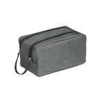 Modern toiletry bag for men with double zip, Urbanstyle grey colour