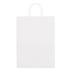 Small paper bag made of kraft paper, 90 g/m2, Retail Mini white colour first view