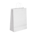 Small paper bag made of kraft paper, 90 g/m2, Retail Mini white colour