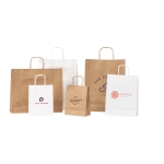 Small paper bag made of kraft paper, 90 g/m2, Retail Mini