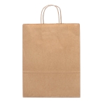 Medium kraft paper bag with twisted handles, 115 g/m2 natural colour first view