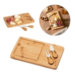 Cheese board with accessories as a customer gift, Cheddar various colours