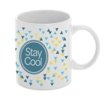 Ceramic sublimation mug as a gift, 350 ml white colour image with logo