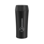 Leak-proof thermal mug in black or white, 470 ml black colour image with logo 2