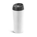 Leak-proof thermal mug in black or white, 470 ml