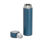 Thermos bottle with metal infuser for tea, Infuso blue colour third view