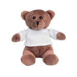 Brown teddy plush toy with white sweater, Big Oso white colour first view