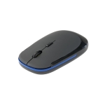 Wireless mouse with rubberised surface, Traction royal blue colour