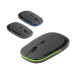 Wireless mouse with rubberised surface, Traction various colours