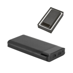 Portable battery ABS with LED light 16000 mAh, Black various colours