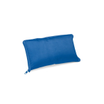 Foldable polyester bag with cooler function and zipper royal blue colour first view