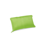 Foldable polyester bag with cooler function and zipper light-green colour first view