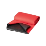 Foldable picnic blanket in fleece, 180 g/m² red colour third view