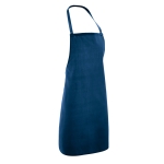 Apron with straps as a gift, 180 g/m2, Gourmet blue colour