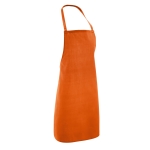 Apron with straps as a gift, 180 g/m2, Gourmet orange colour