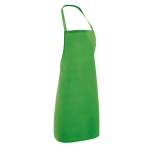 Apron with straps as a gift, 180 g/m2, Gourmet light-green colour