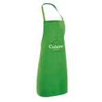 Apron with straps as a gift, 180 g/m2, Gourmet light-green colour image with logo