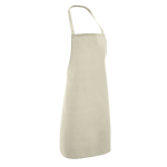 Apron with straps as a gift, 180 g/m2, Gourmet light brown colour