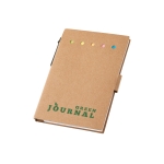 Post-it as a notepad with cardboard cover, Bloc Circles natural colour image with logo