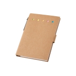 Post-it as a notepad with cardboard cover, Bloc Circles natural colour