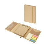 Set with pad and sticky notes, PocketDesk various colours