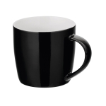 Coffee mug in bright colours, 370 ml, Mochaccino black colour