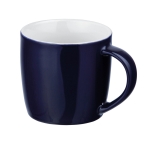 Coffee mug in bright colours, 370 ml, Mochaccino blue colour