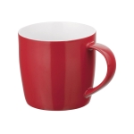 Coffee mug in bright colours, 370 ml, Mochaccino red colour