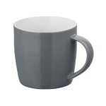 Coffee mug in bright colours, 370 ml, Mochaccino grey colour