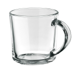 Tea cup with smiley face on the base, 230 ml, Cristal transparent colour