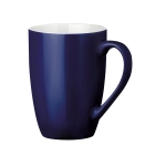 Modern ceramic coffee cup in colours, 370 ml blue colour