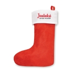 Christmas stocking for gifts red colour