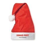 Classic Santa Claus hat red colour fourth main view