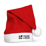 Classic Santa Claus hat red colour view with print area